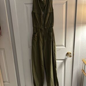 Olive Green Women's Jumpsuit
